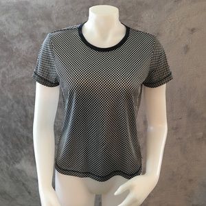 Calvin Klein Dark Blue and White Shirt